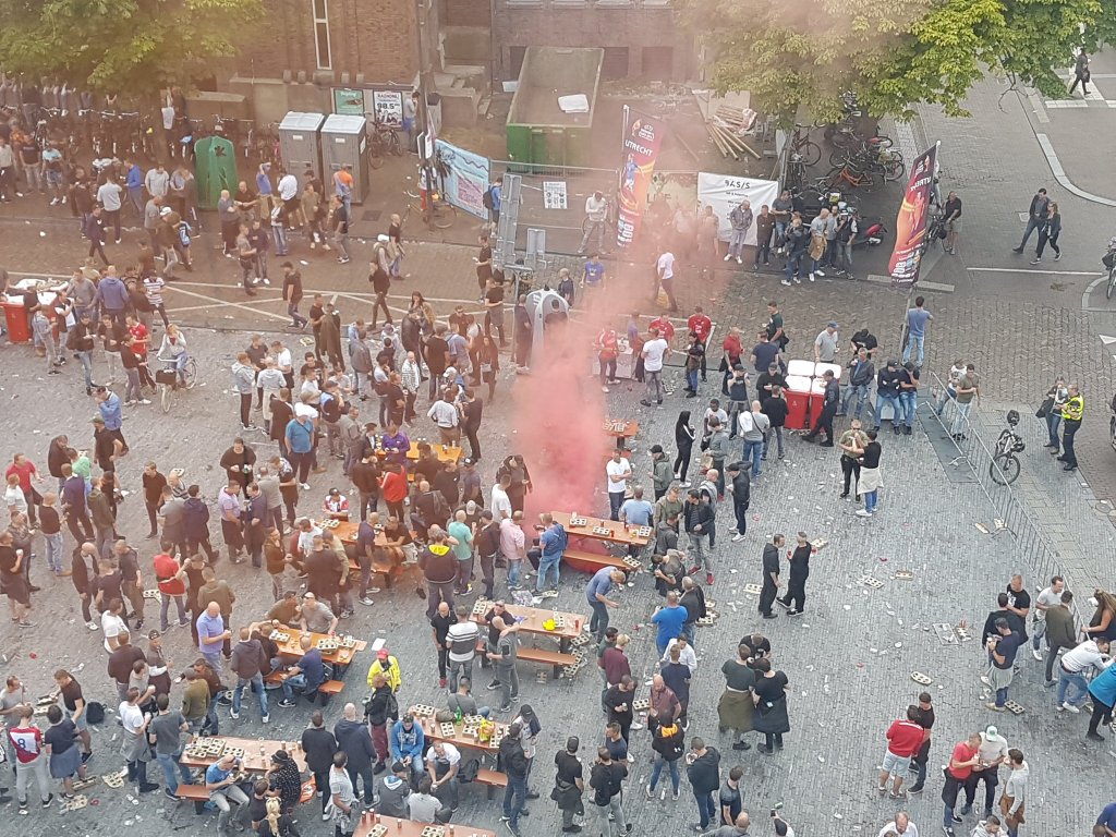 Football hooliganism in Utrecht city centre