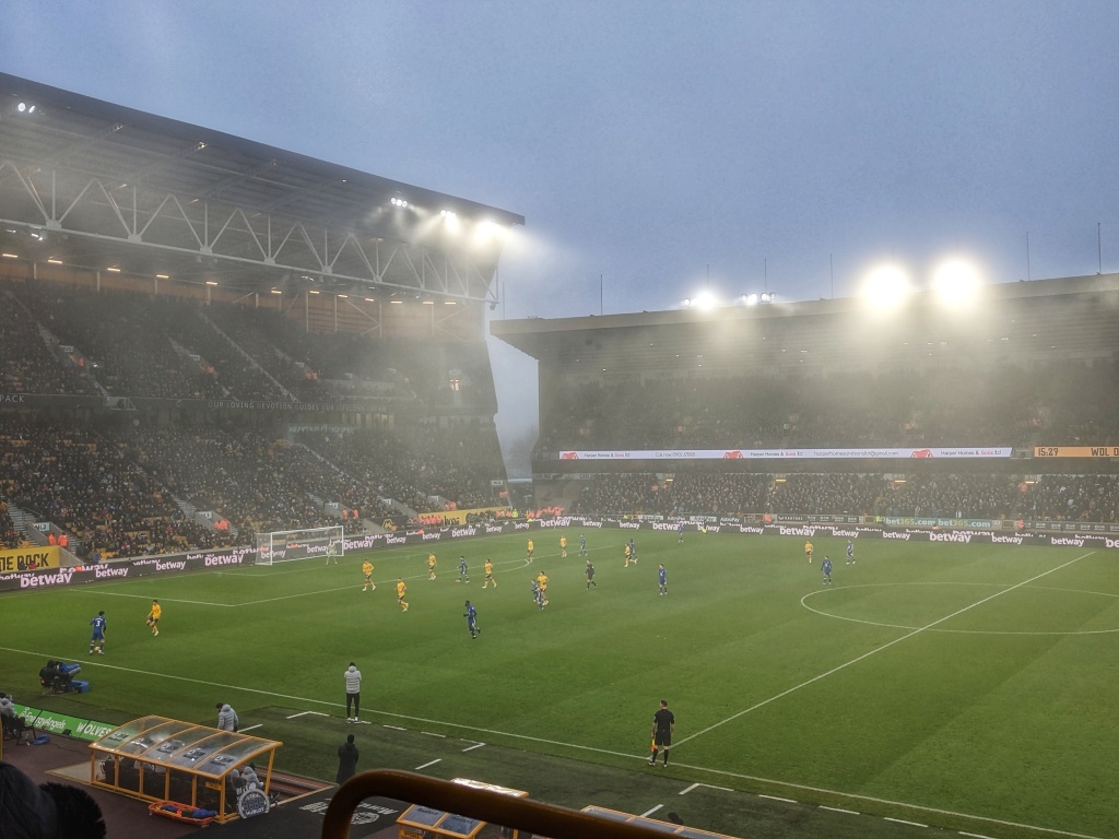 Wolves stop Chelsea on a very cold and foggy afternoon