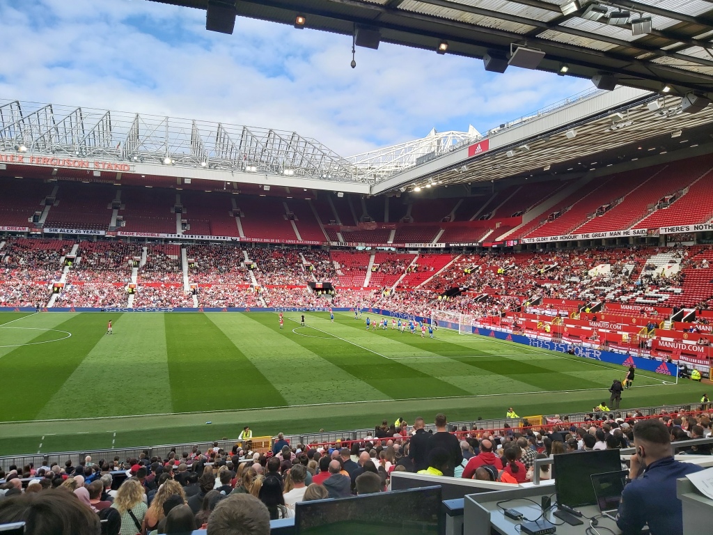 Alessia Russo brace helps Manchester United Women to a historic victory over Everton Women at Old Trafford in front of record crowds, as the advocacy for growth in women’s football continues.