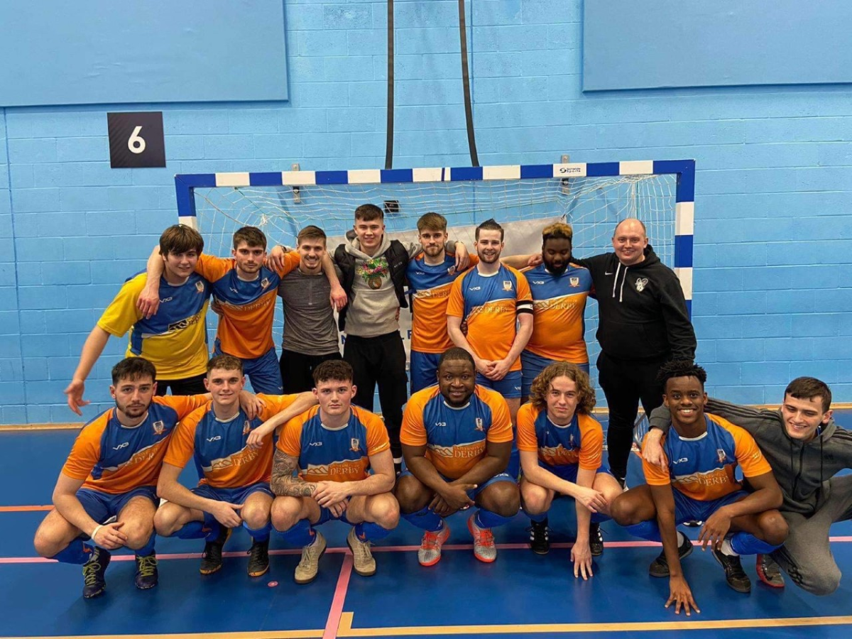 Unbeaten Derby Men’s futsal team are in fine fettle ahead of Varsity 2022